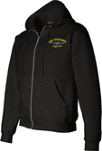 USS Pickerel SSN-177 with Dolphins Embroidered Zippered Hoodie