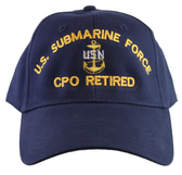US Submarine Force CPO Retired Ball Cap