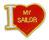 I Love My Sailor Lapel Pin