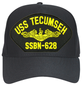 USS Tecumseh SSBN-628 ( Gold Dolphins ) Custom Embroidered Submarine Officer Cap