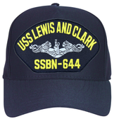 USS Lewis and Clark SSBN-644 ( Silver Dolphins ) Submarine Enlisted Cap