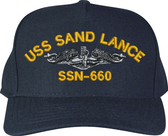 USS Sand Lance SSN-660 Embroidered Cap