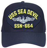USS Seadevil SSN-664 ( Silver Dolphins ) Submarine Enlisted Cap