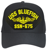 USS Bluefish SSN-675 ( Gold Dolphins ) Submarine Officers Cap