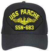 USS Parche SSN-683 ( Gold Dolphins ) Submarine Officer Cap