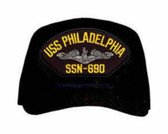 USS Philadelphia SSN-690 ( Silver Dolphins ) Submarine Enlisted Cap