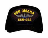 USS Omaha SSN-692 Blue Water ( Silver Dolphins ) Submarine Enlisted Cap