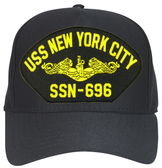 USS New York City SSN-696 ( Gold Dolphins ) Submarine Officer Cap