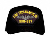 USS Indianapolis SSN-697 ( Silver Dolphins ) Submarine Enlisted Custom Embroidered Cap