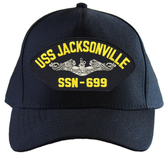 USS Jacksonville SSN-699 ( Silver Dolphins ) Submarine Enlisted Cap