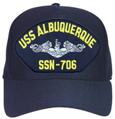 USS Albuquerque SSN-706 ( Silver Dolphins ) Submarine Enlisted Cap