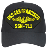 USS San Francisco SSN-711 ( Gold Dolphins ) Submarine Officer Cap