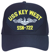 USS Key West SSN-722 ( Silver Dolphins ) Submarine Enlisted Cap