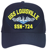 USS Louisville SSN-724 Blue Water ( Silver Dolphins ) Submarine Enlisted Cap