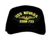 USS Nevada SSBN-733 ( Gold Dolphins ) Submarine Officer Cap