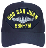 USS San Juan SSN-751 ( Silver Dolphins ) Submarine Enlisted Cap