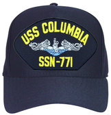 USS Columbia SSN-771 Blue Water ( Silver Dolphins ) Submarine Enlisted Cap