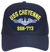 USS Cheyenne SSN-773 ( Silver Dolphins ) Submarine Enlisted Cap