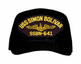 USS Simon Bolicar SSBN-641 ( Gold Dolphins ) Submarine Officer Cap
