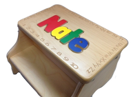 Two Step Stool with Alphabet 