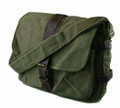 Amik "La Brea" Satchel Compact Canvas Messenger Bag - Army Green