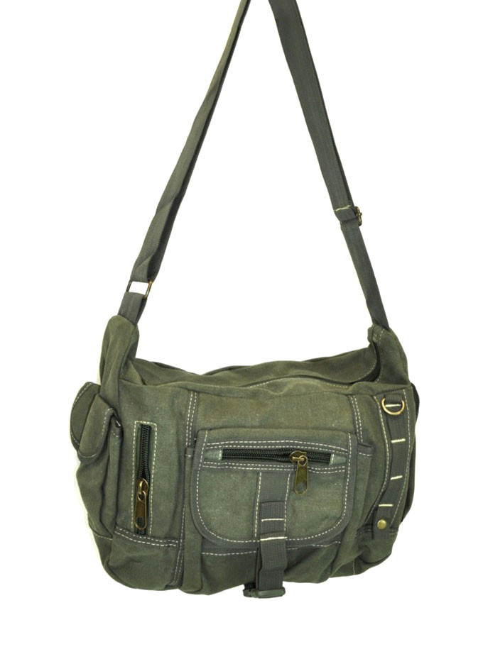 vintage canvas shoulder bag