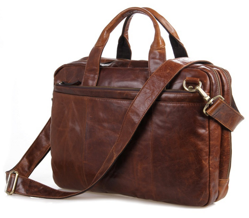 top leather briefcase