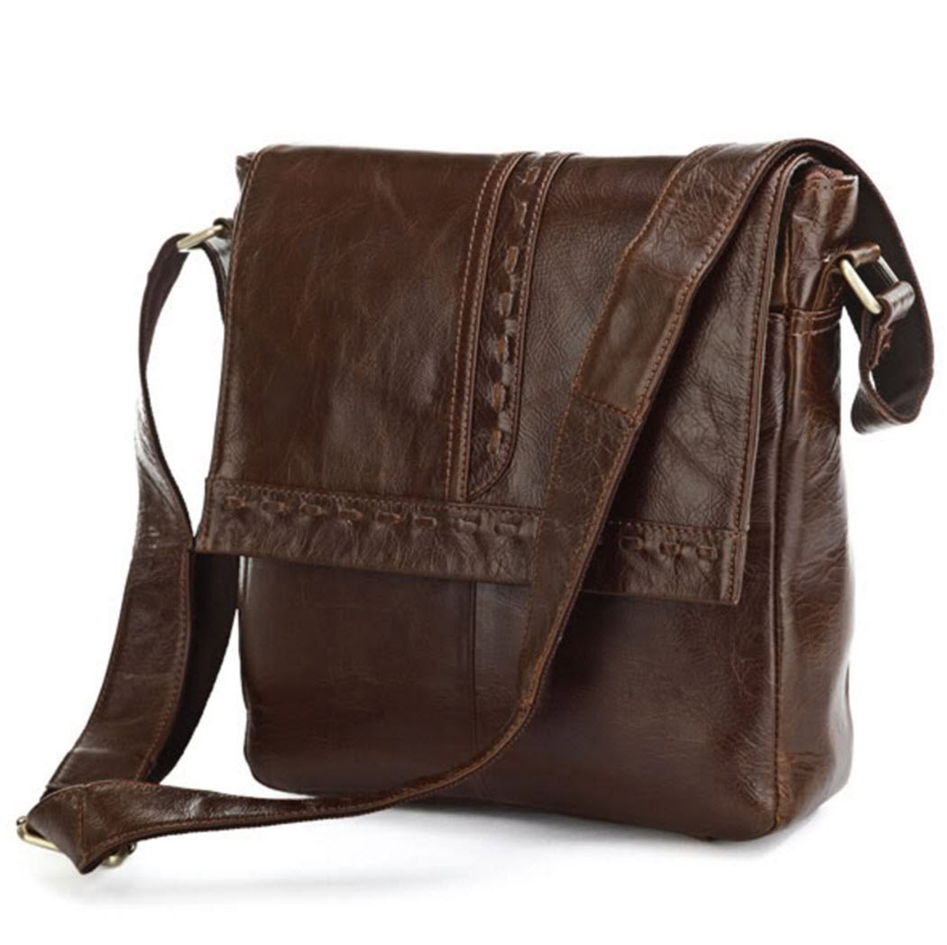 urban leather messenger bag