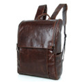 "Princeton Jetty 2" Men's Smooth Vintage Leather Backpack - Natural Brown