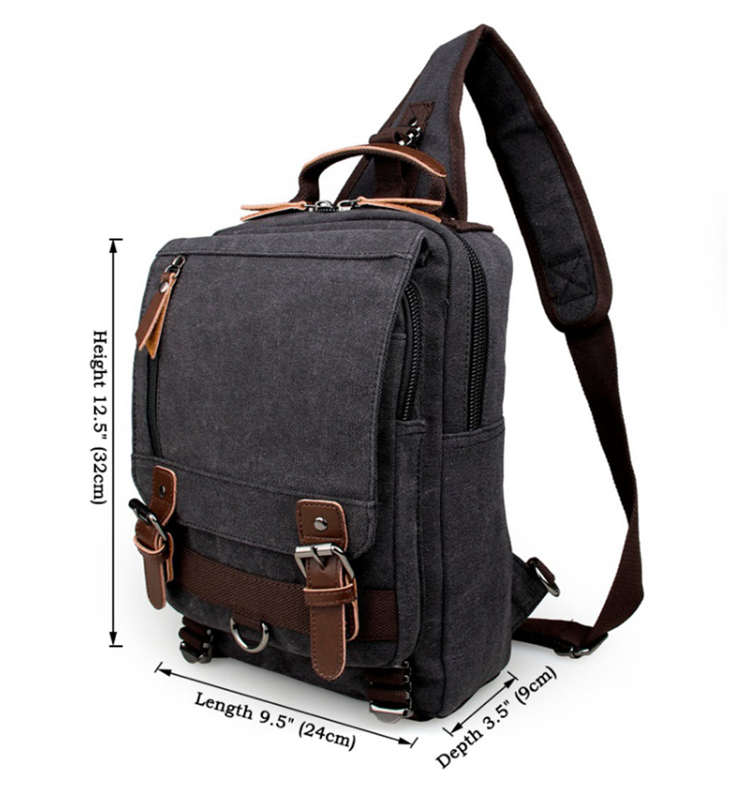 mens over the shoulder backpack