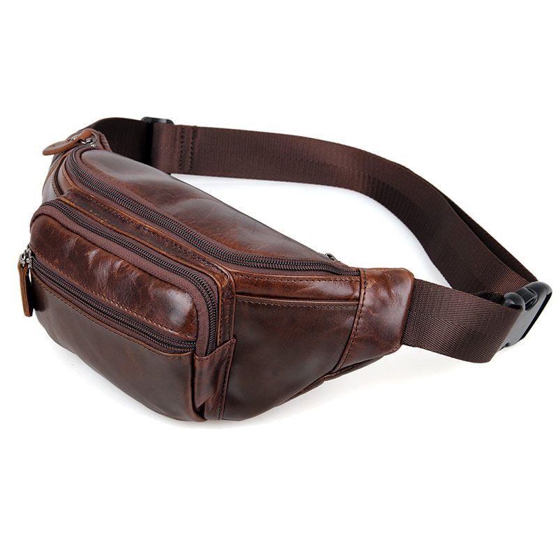 large leather fanny pack