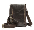 "Patna" Vintage Leather Bag & Shoulder Satchel - Brown