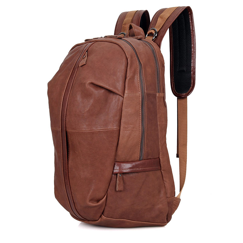 large leather backpack mens