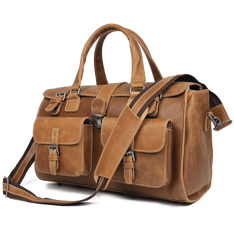 mens leather laptop travel bag