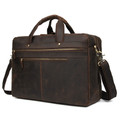 "Galicia" Top Grain Leather Overnight Carry-on Travel Bag - Brown