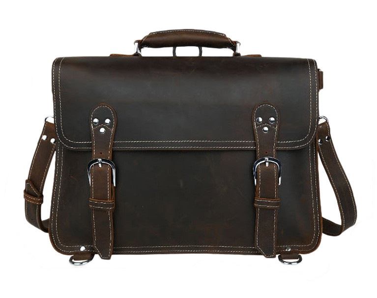 full grain leather travel bag