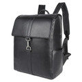 "Belmont" Classic Vintage Leather Travel Backpack & Daypack - Black