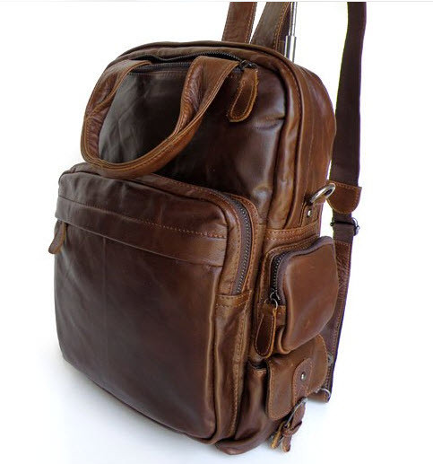 leather convertible backpack shoulder bag