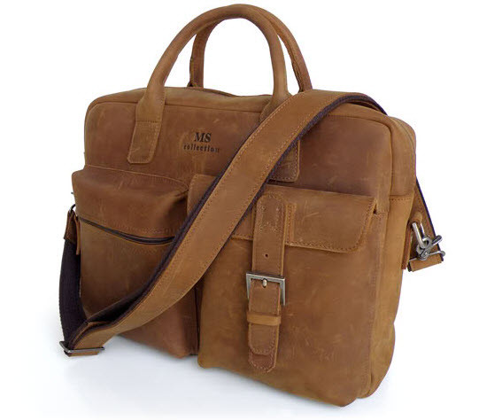 top grain leather briefcase