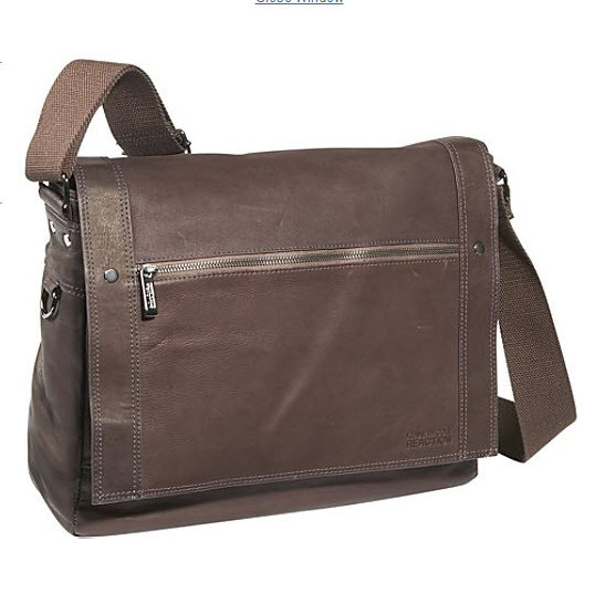 kenneth cole reaction leather messenger bag