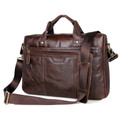 "Bangkok" Classic Distressed Vintage Leather Messenger Bag