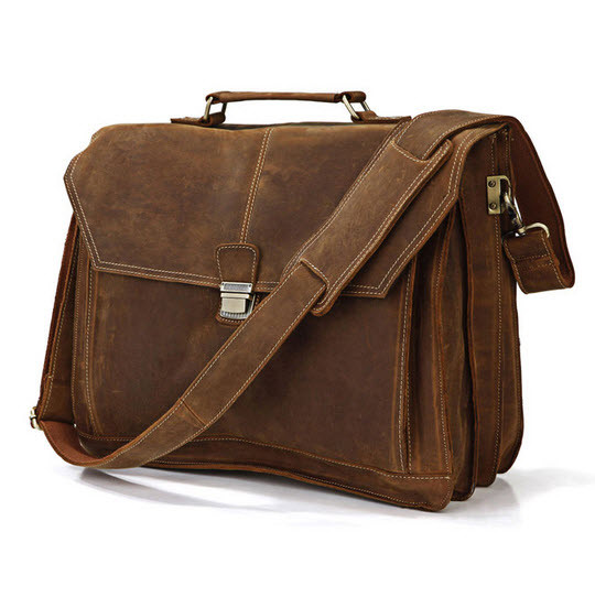 full grain briefcase