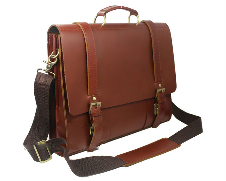 mens leather computer briefcase