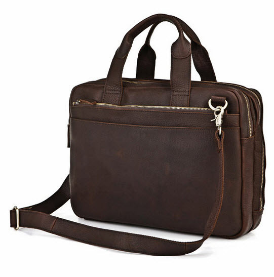 mens full grain leather briefcase