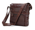 "Pohnpei" Men's Leather Compact Tablet Case & Messenger Bag