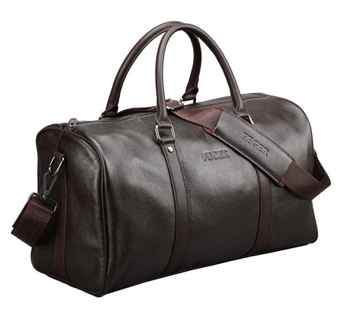 leather weekend duffel