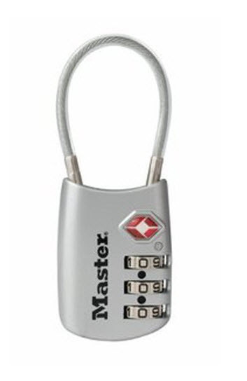 tsa cable luggage lock