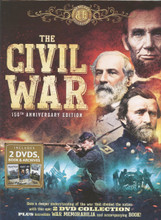 THE CIVIL WAR - 150TH ANNIVERSARY EDITION - 2 DVD COLLECTION plus WAR MEMORABILIA