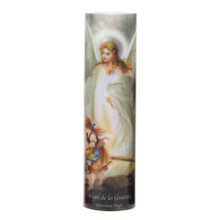 GUARDIAN ANGEL , LED Flameless Devotion Prayer Candle