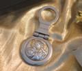 Italian Silver Guardian Angel Icon Keychain Made in Italy 